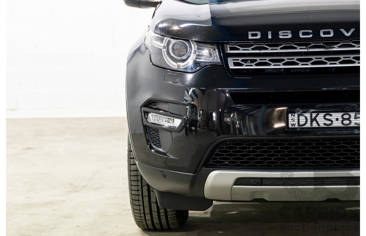11/2016 Land Rover Discovery Sport TD4 180 HSE (AWD) LC MY17 4D Wagon Santorini Metallic Black Turbo Diesel 2.0L - 7 Seater