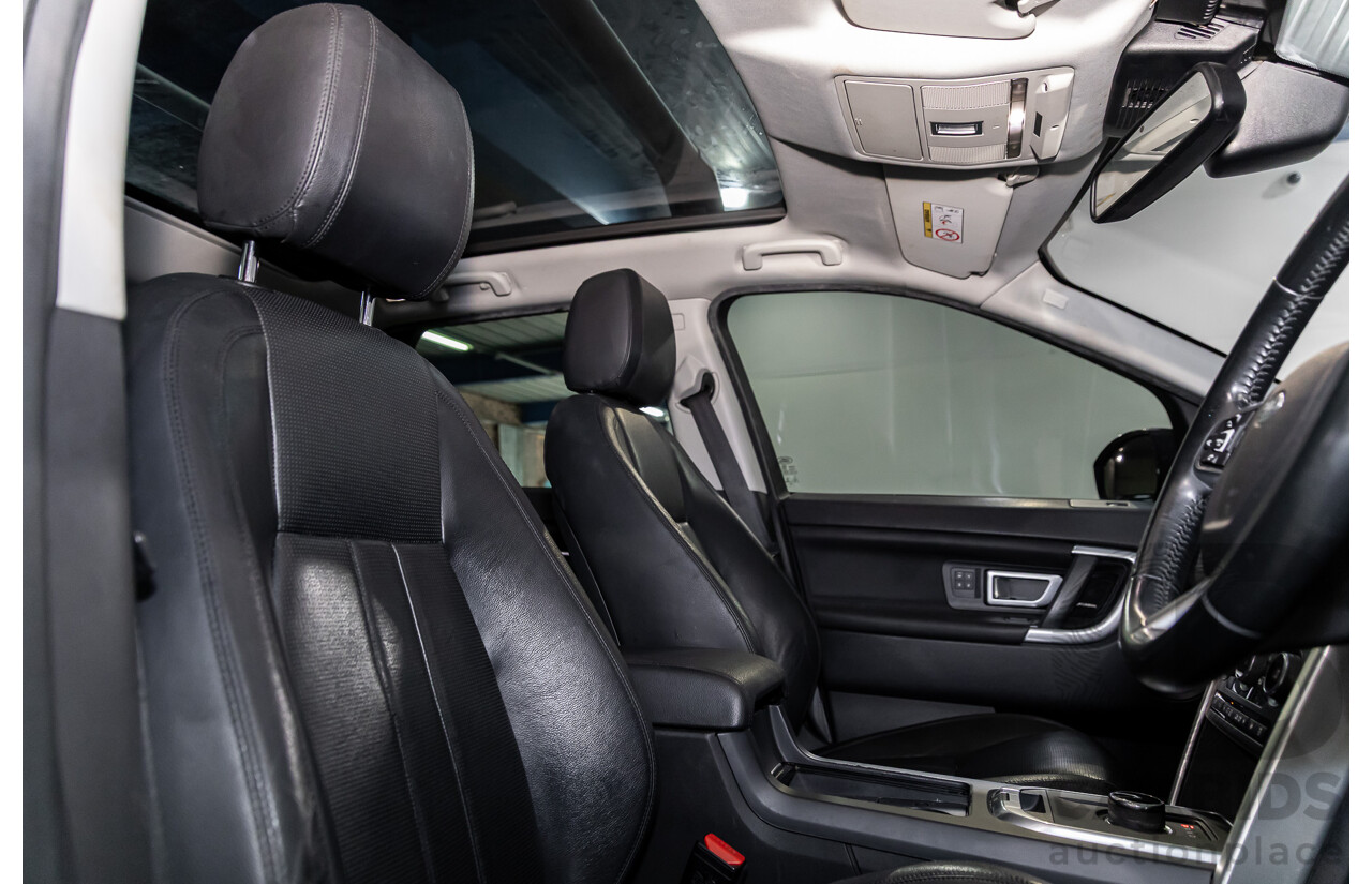 11/2016 Land Rover Discovery Sport TD4 180 HSE (AWD) LC MY17 4D Wagon Santorini Metallic Black Turbo Diesel 2.0L - 7 Seater