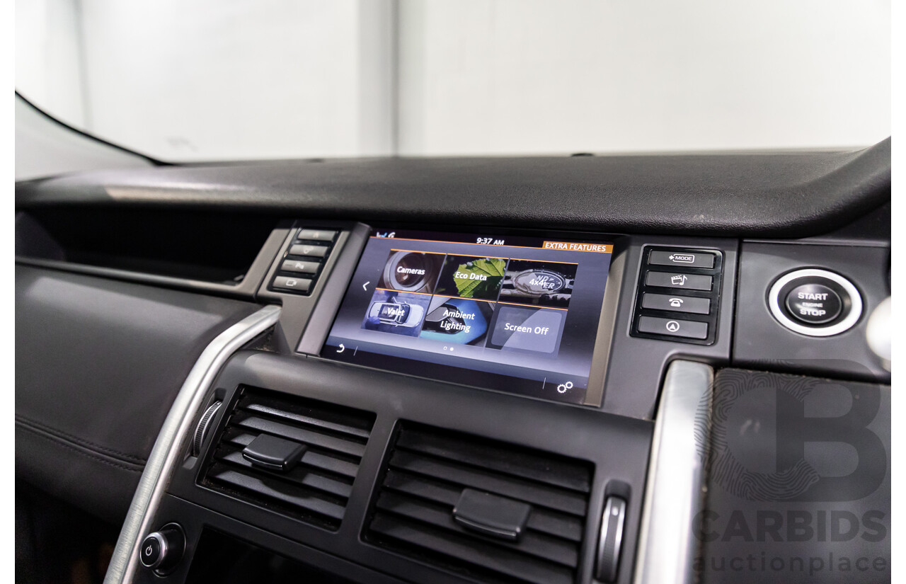 11/2016 Land Rover Discovery Sport TD4 180 HSE (AWD) LC MY17 4D Wagon Santorini Metallic Black Turbo Diesel 2.0L - 7 Seater