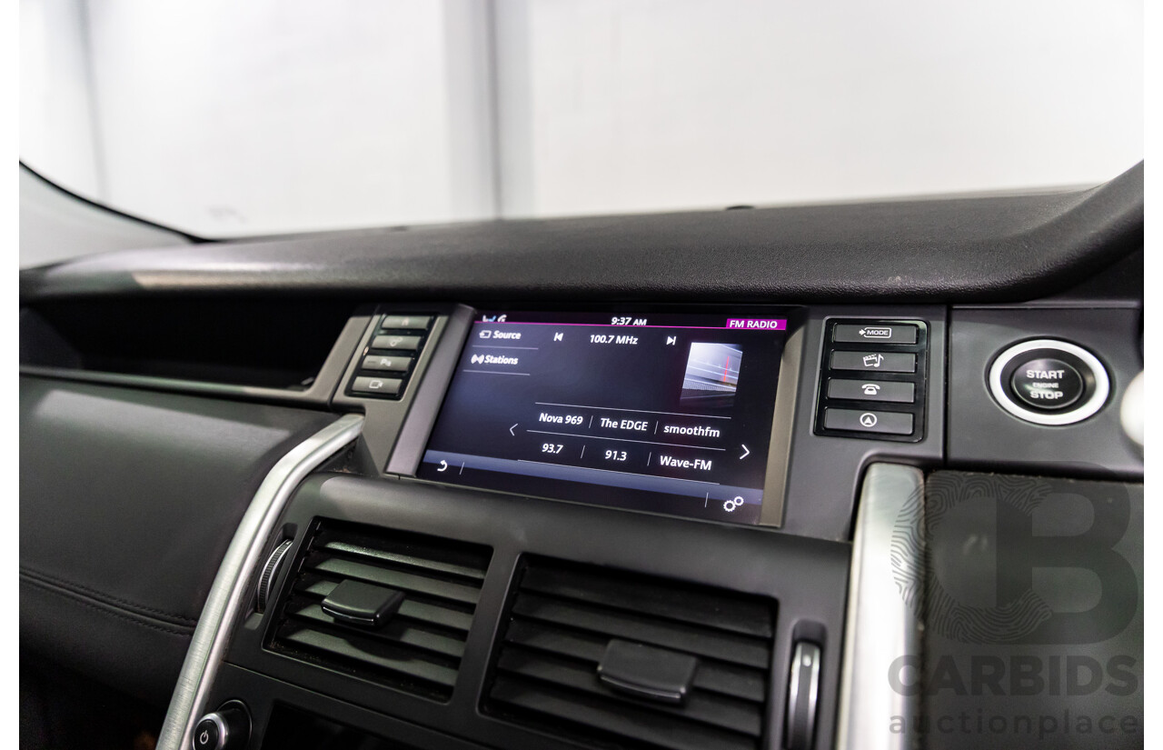 11/2016 Land Rover Discovery Sport TD4 180 HSE (AWD) LC MY17 4D Wagon Santorini Metallic Black Turbo Diesel 2.0L - 7 Seater