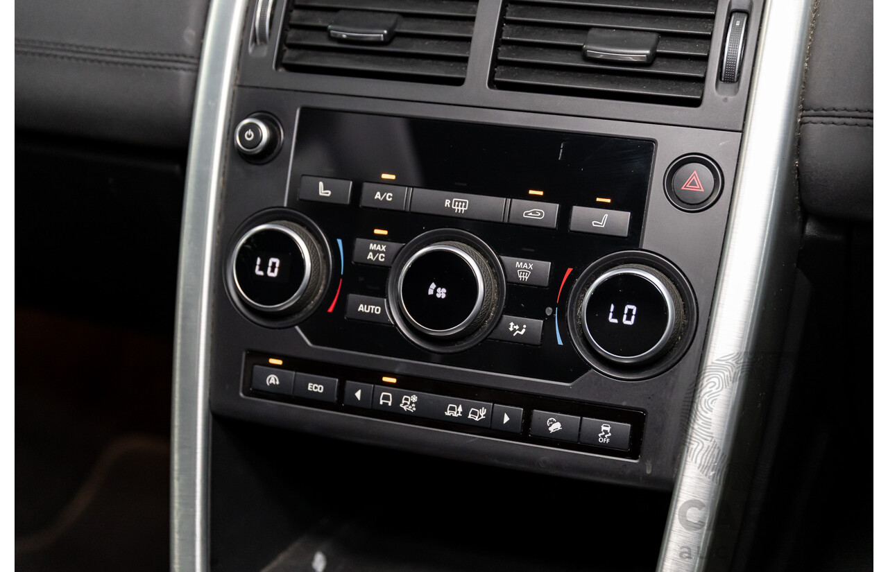 11/2016 Land Rover Discovery Sport TD4 180 HSE (AWD) LC MY17 4D Wagon Santorini Metallic Black Turbo Diesel 2.0L - 7 Seater