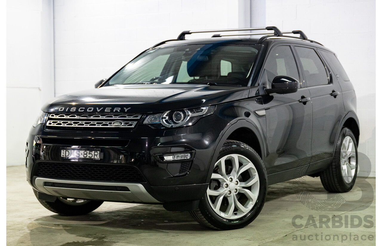 11/2016 Land Rover Discovery Sport TD4 180 HSE (AWD) LC MY17 4D Wagon Santorini Metallic Black Turbo Diesel 2.0L - 7 Seater