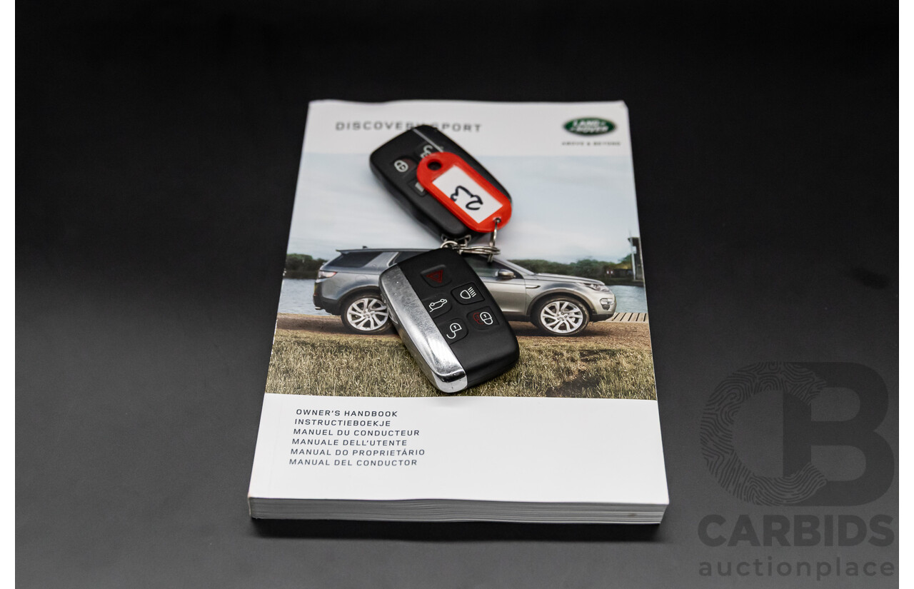 11/2016 Land Rover Discovery Sport TD4 180 HSE (AWD) LC MY17 4D Wagon Santorini Metallic Black Turbo Diesel 2.0L - 7 Seater