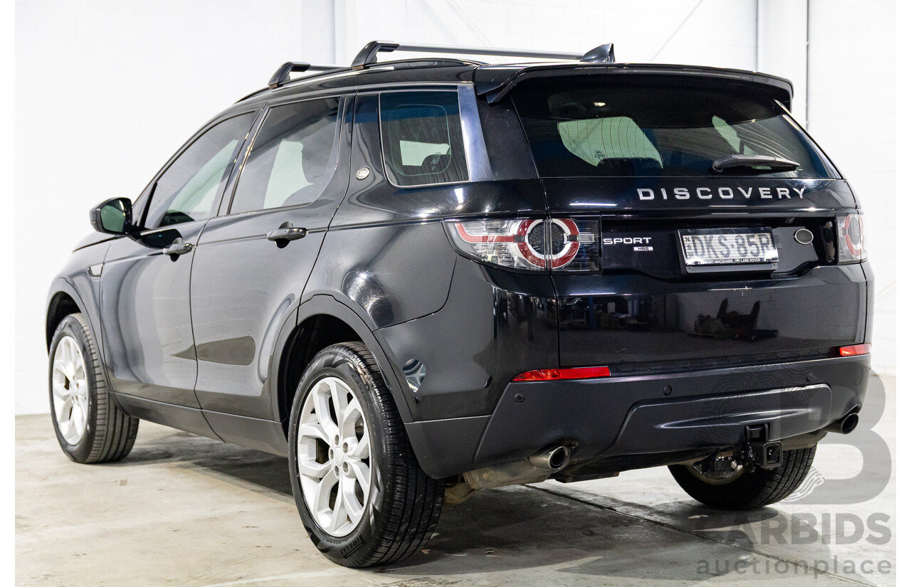 11/2016 Land Rover Discovery Sport TD4 180 HSE (AWD) LC MY17 4D Wagon Santorini Metallic Black Turbo Diesel 2.0L - 7 Seater
