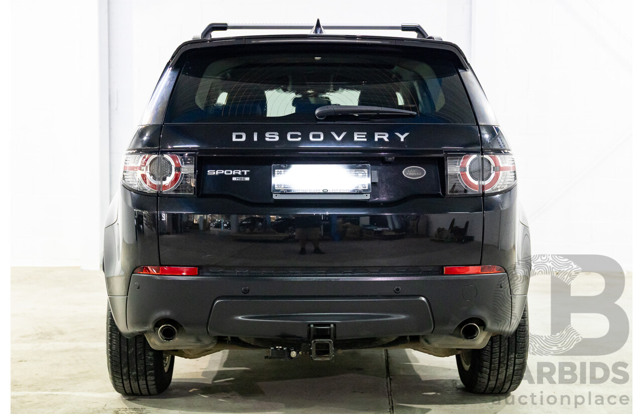 11/2016 Land Rover Discovery Sport TD4 180 HSE (AWD) LC MY17 4D Wagon Santorini Metallic Black Turbo Diesel 2.0L - 7 Seater