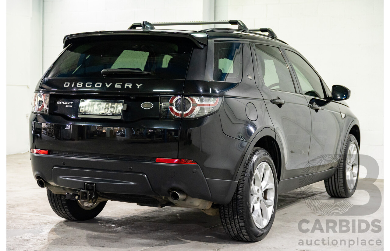11/2016 Land Rover Discovery Sport TD4 180 HSE (AWD) LC MY17 4D Wagon Santorini Metallic Black Turbo Diesel 2.0L - 7 Seater