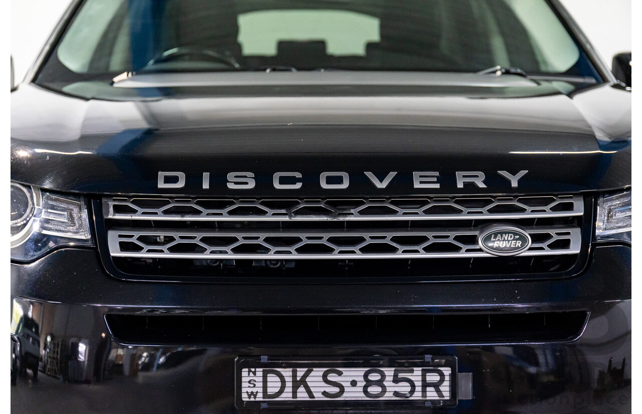 11/2016 Land Rover Discovery Sport TD4 180 HSE (AWD) LC MY17 4D Wagon Santorini Metallic Black Turbo Diesel 2.0L - 7 Seater