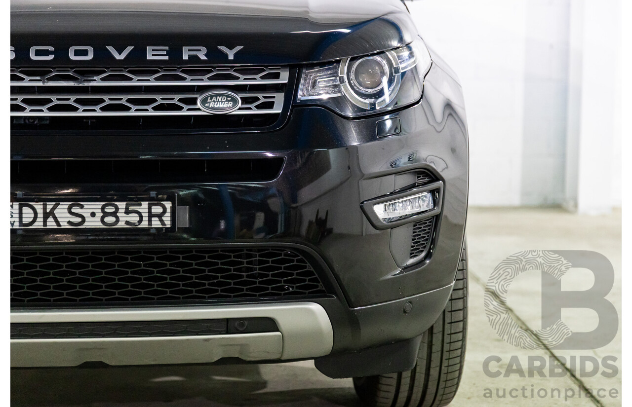 11/2016 Land Rover Discovery Sport TD4 180 HSE (AWD) LC MY17 4D Wagon Santorini Metallic Black Turbo Diesel 2.0L - 7 Seater