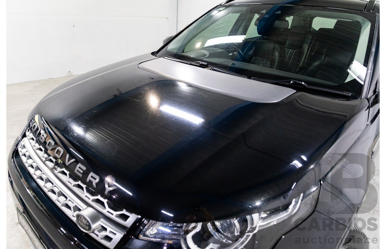 11/2016 Land Rover Discovery Sport TD4 180 HSE (AWD) LC MY17 4D Wagon Santorini Metallic Black Turbo Diesel 2.0L - 7 Seater