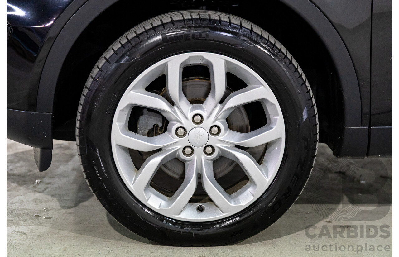 11/2016 Land Rover Discovery Sport TD4 180 HSE (AWD) LC MY17 4D Wagon Santorini Metallic Black Turbo Diesel 2.0L - 7 Seater