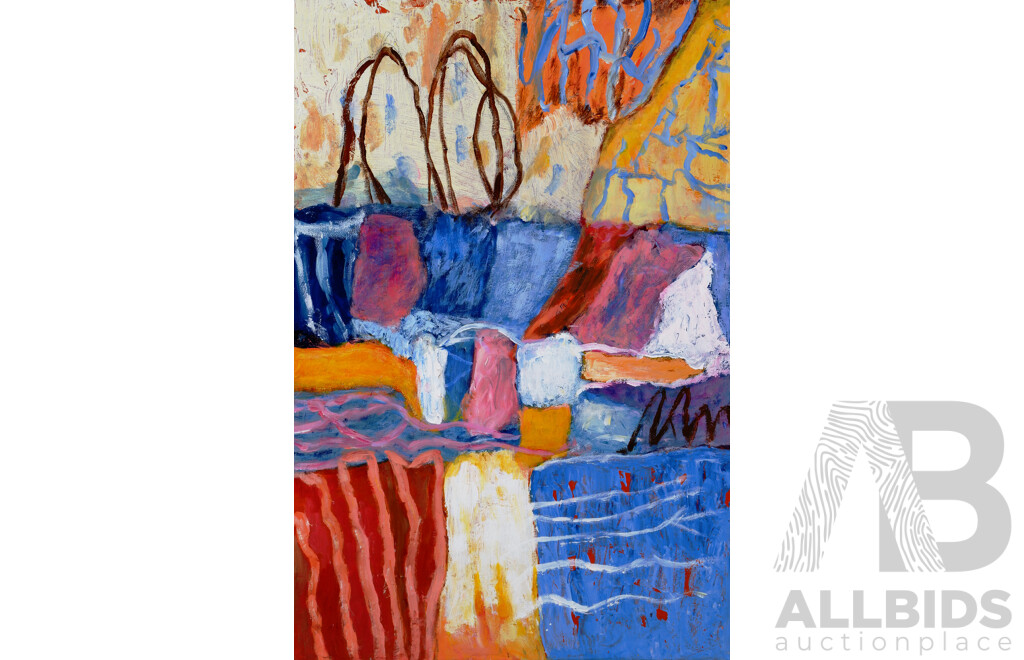 Stanley Perl, (2oth Century, Australian, 1942-), Through the Window, Acrylic on Canvas, 76 x 51 cm