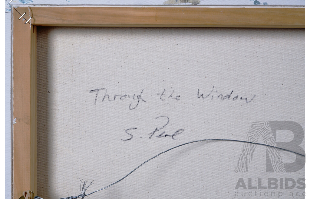 Stanley Perl, (2oth Century, Australian, 1942-), Through the Window, Acrylic on Canvas, 76 x 51 cm