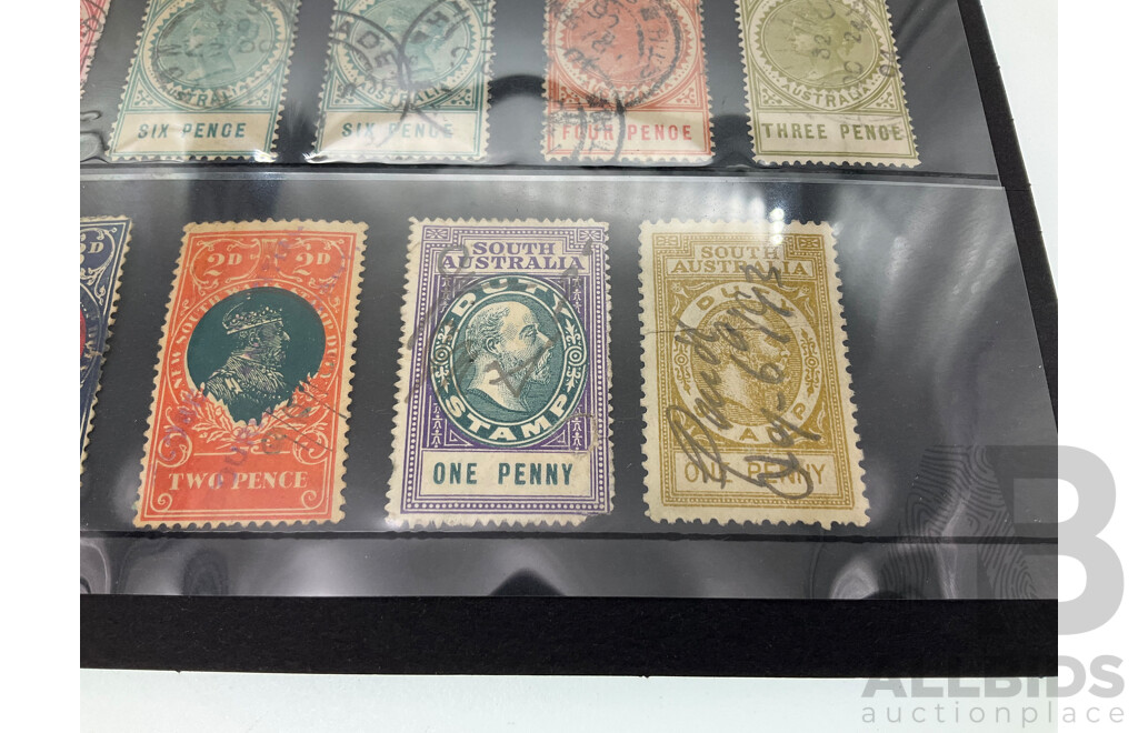 Australian Late 1890's to Early 1900's State Stamps Including QV South Australia and KGV New South Wales