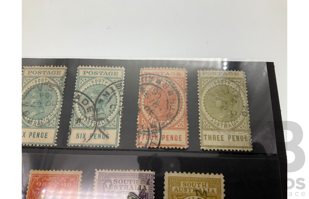 Australian Late 1890's to Early 1900's State Stamps Including QV South Australia and KGV New South Wales