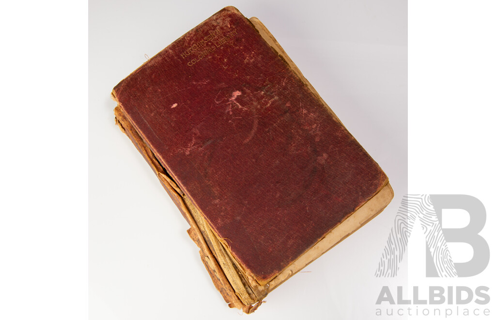 Extremely Rare First Colonial Edition, Bram Stoker's Dracula, Hutchinsons Colonial Edition, Hutchinson & Co, London, 1897, Cloth Bound Hardcover