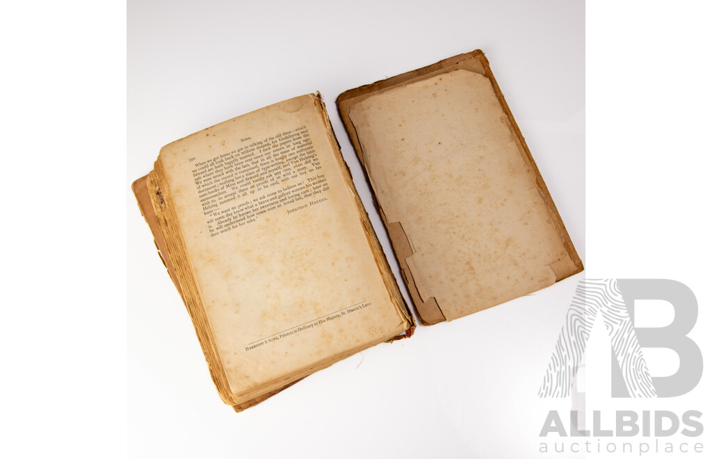 Extremely Rare First Colonial Edition, Bram Stoker's Dracula, Hutchinsons Colonial Edition, Hutchinson & Co, London, 1897, Cloth Bound Hardcover