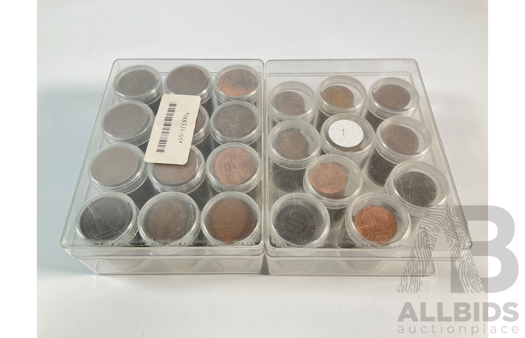 Collection of Australian Pennies and Half Pennies, Examples Spanning 1911 to 1964 - Approximately 4.6 Kilograms
