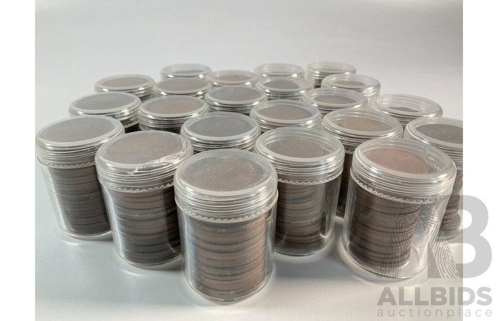 Collection of Australian Pennies and Half Pennies, Examples Spanning 1911 to 1964 - Approximately 4.6 Kilograms
