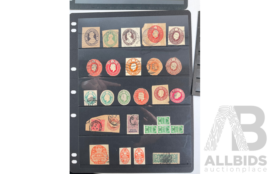 Collection of British India and Pakistan Stamps Including KGV, KEVII, KGVI, Hand Cancels, Over Prints, Consular Service, Sets