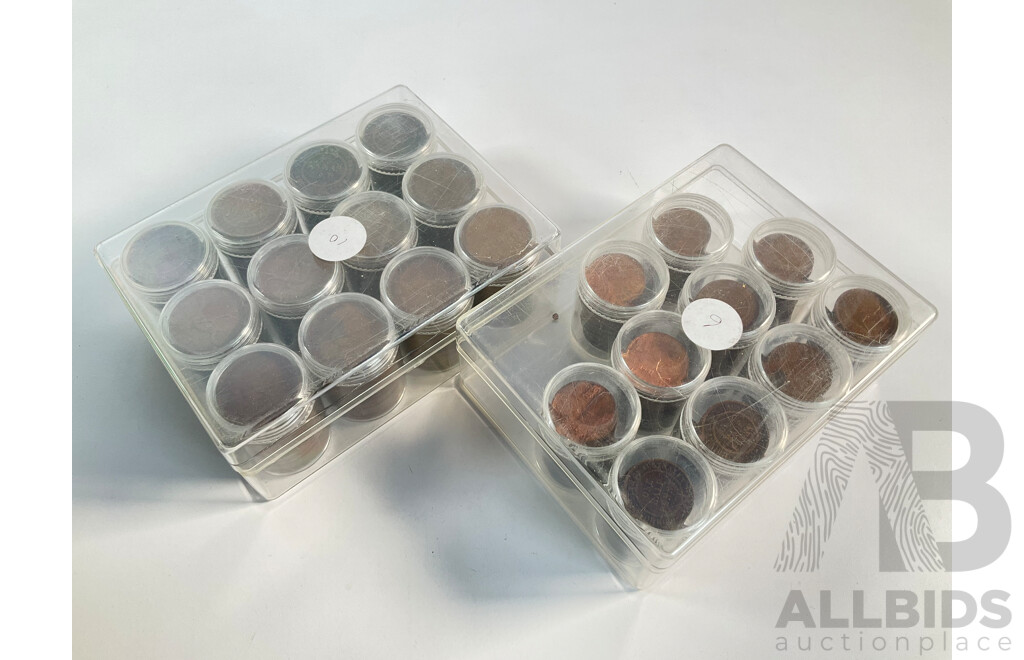 Collection of Australian Pennies and Half Pennies, Examples Spanning 1911 to 1964 - Approximately 4.6 Kilograms