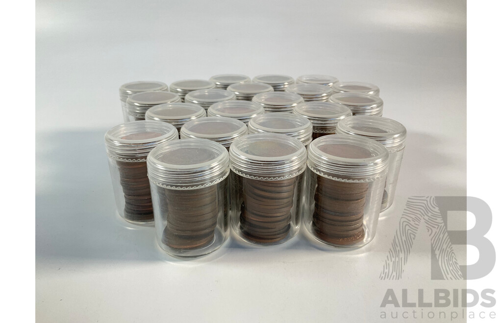 Collection of Australian Pennies and Half Pennies, Examples Spanning 1911 to 1964 - Approximately 4.6 Kilograms
