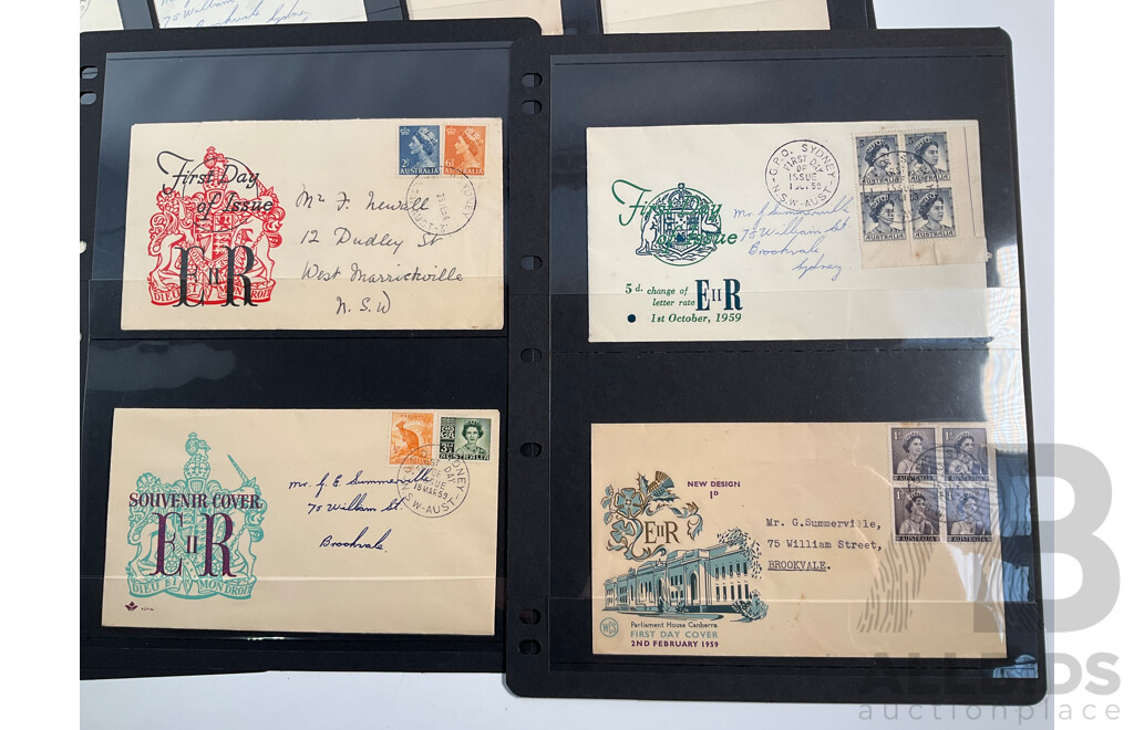 Collection of Australian Predecimal QV and QE2 Covers