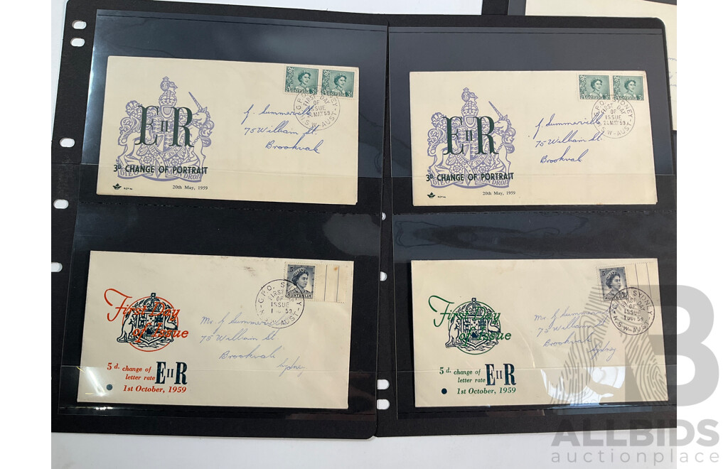 Collection of Australian Predecimal QV and QE2 Covers
