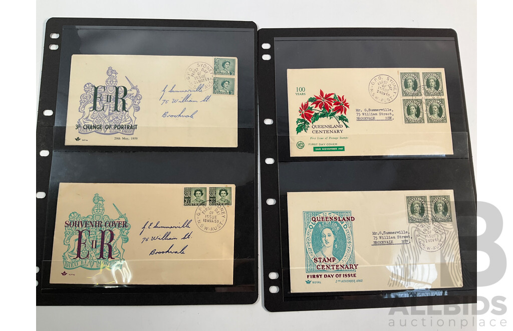 Collection of Australian Predecimal QV and QE2 Covers