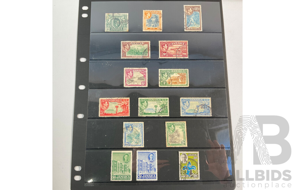 Great Britain/Jamaica Stamps Including KGVI, QE2, Overprints, Independence, Mint Hinged