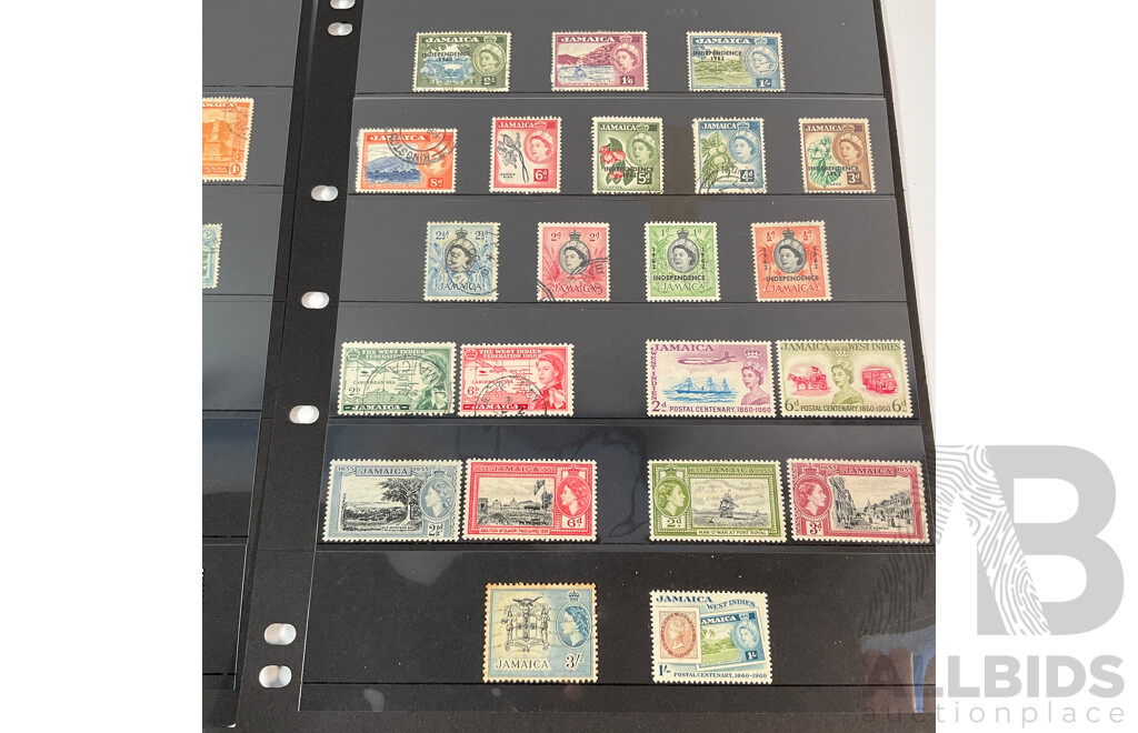 Great Britain/Jamaica Stamps Including KGVI, QE2, Overprints, Independence, Mint Hinged