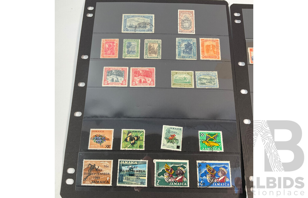 Great Britain/Jamaica Stamps Including KGVI, QE2, Overprints, Independence, Mint Hinged