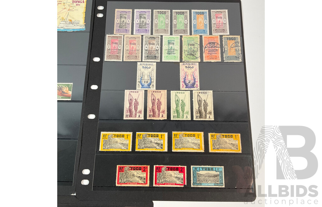French Occupation Stamps Including Tonga, Togoland, Overprints, Mints, Mint Hinged