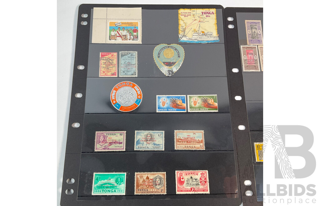 French Occupation Stamps Including Tonga, Togoland, Overprints, Mints, Mint Hinged