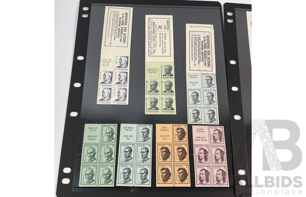 Australian Early Decimal Stamp Blocks and Booklets