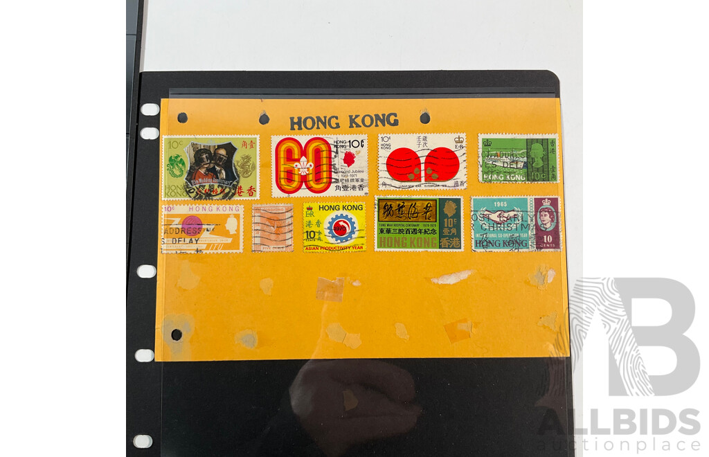 Great Britain/Hong Kong Stamps Including KGVI, QE2, Sets, Contract Note Overprints, Mint Hinged