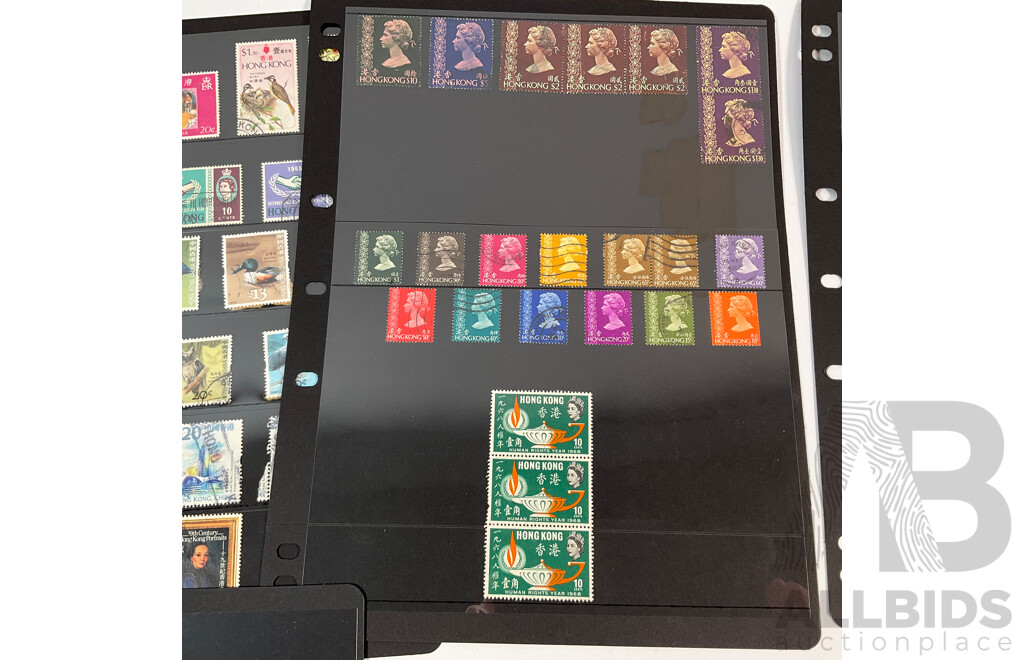 Great Britain/Hong Kong Stamps Including KGVI, QE2, Sets, Contract Note Overprints, Mint Hinged