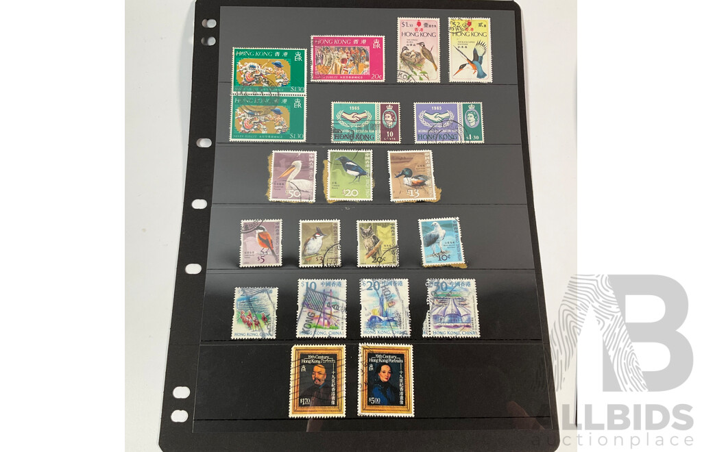 Great Britain/Hong Kong Stamps Including KGVI, QE2, Sets, Contract Note Overprints, Mint Hinged