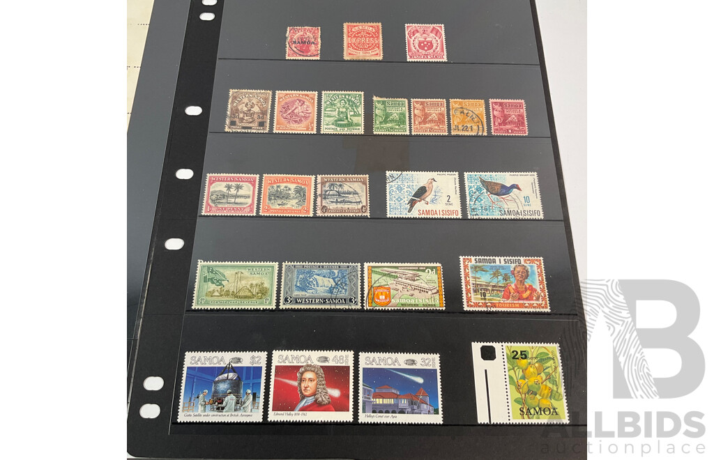 Great Britain/Samoa, Scotland, Stamps Including Overprints and Selvage