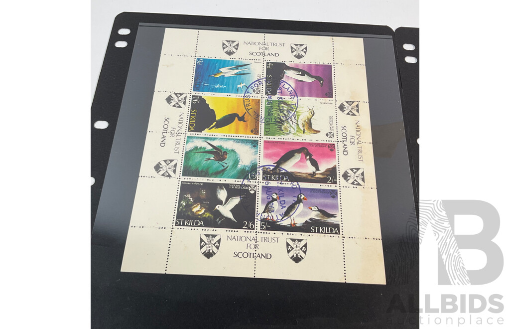 Great Britain/Samoa, Scotland, Stamps Including Overprints and Selvage