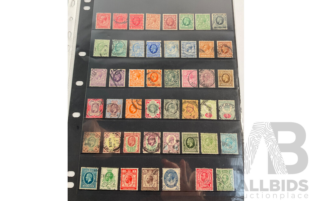 Great Britain KGV Stamps Sets, One Shilling