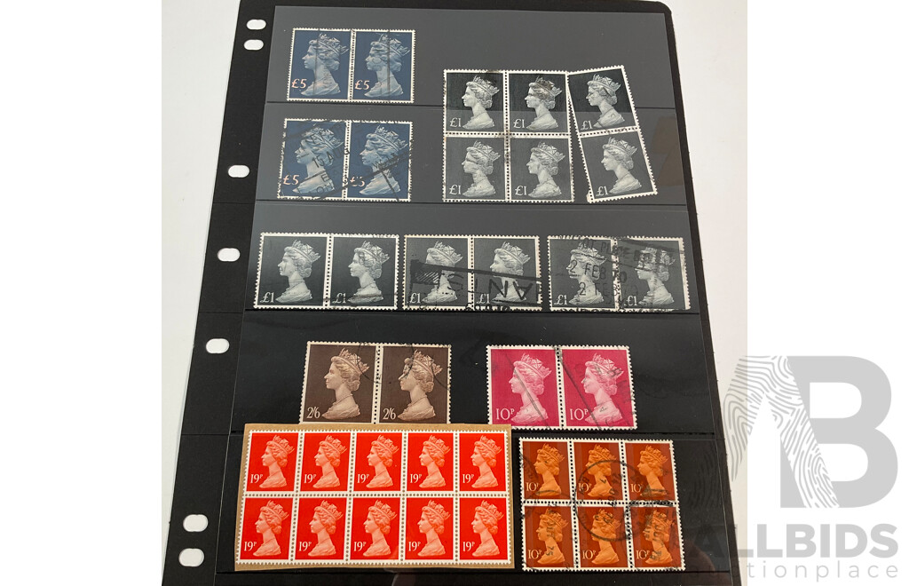 Great Britain QE2 Stamps, Five Pound, Charles Dickens