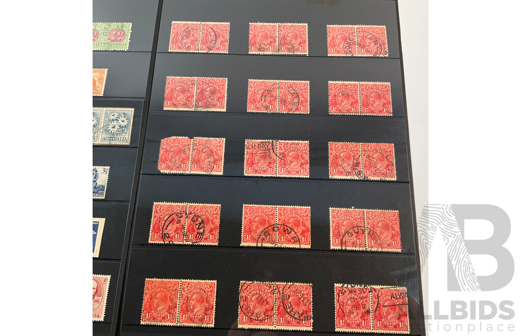 Australian Predecimal Stamps, KGV Pairs, Postage Due