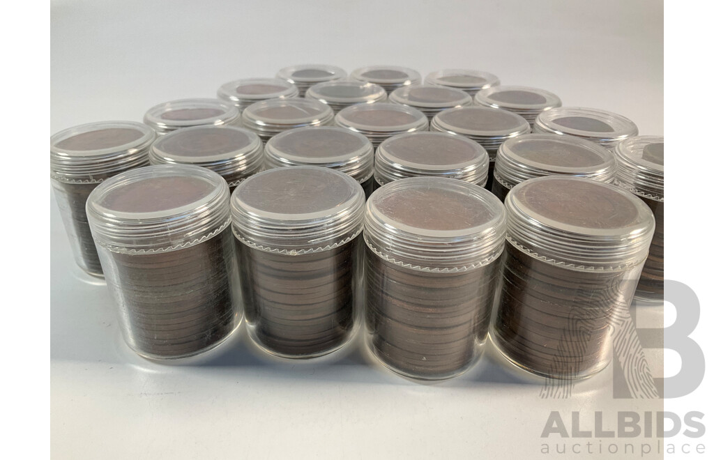 Collection of Australian Pennies and Half Pennies, Examples Spanning 1911 to 1964 - Approximately 4.6 Kilograms