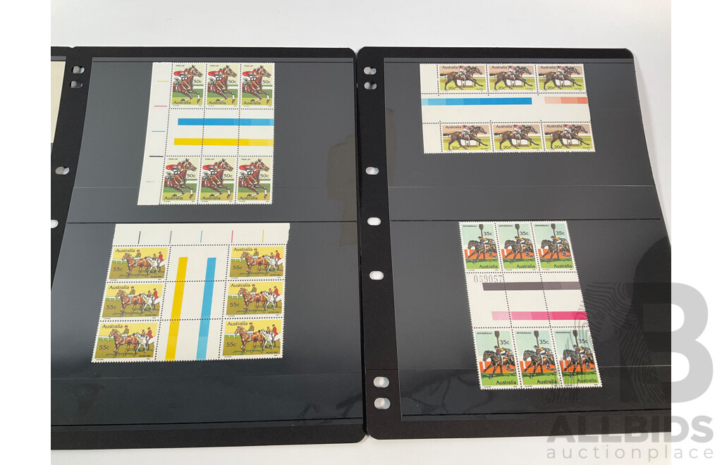 Australian Predecimal and Decimal Stamp Blocks and Pairs Including Mints and Sets