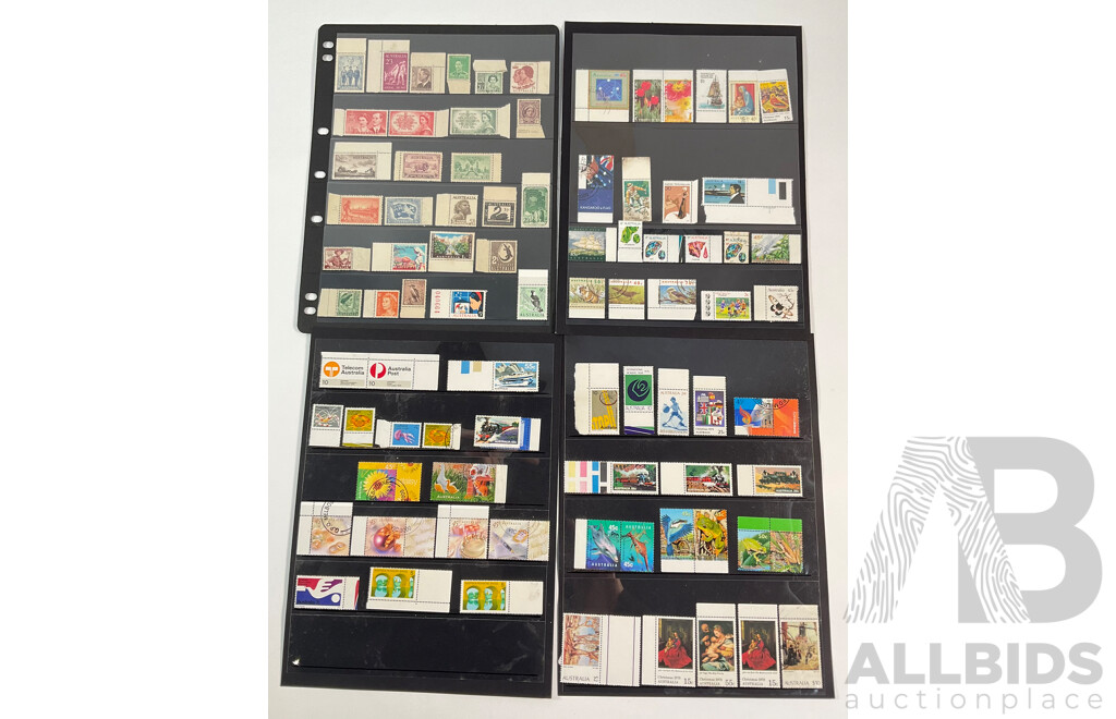 Australian Predecimal and Decimal Stamps with Selvage