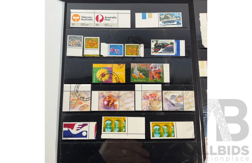 Australian Predecimal and Decimal Stamps with Selvage