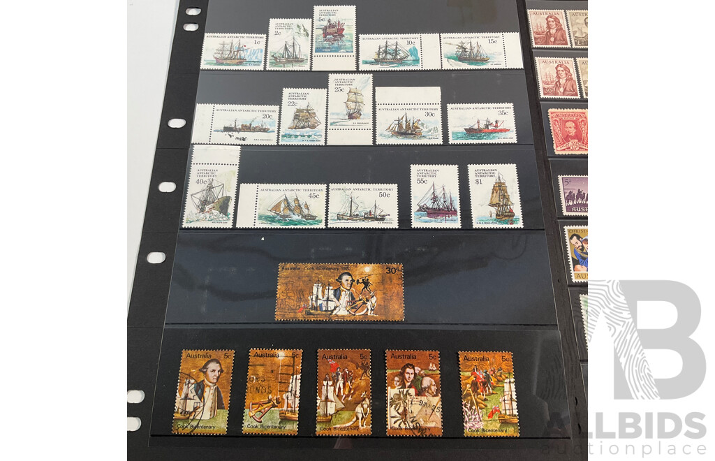 Australian Predecimal and Decimal Stamps, Mostly Mint/Mint Hinged, Four Dollars, One Pound