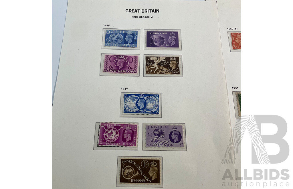 Great Britain 1937-1951 KGVI Stamp Sets