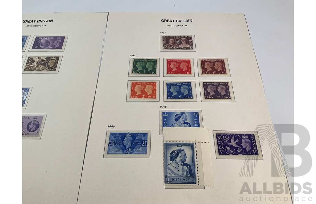 Great Britain 1937-1951 KGVI Stamp Sets