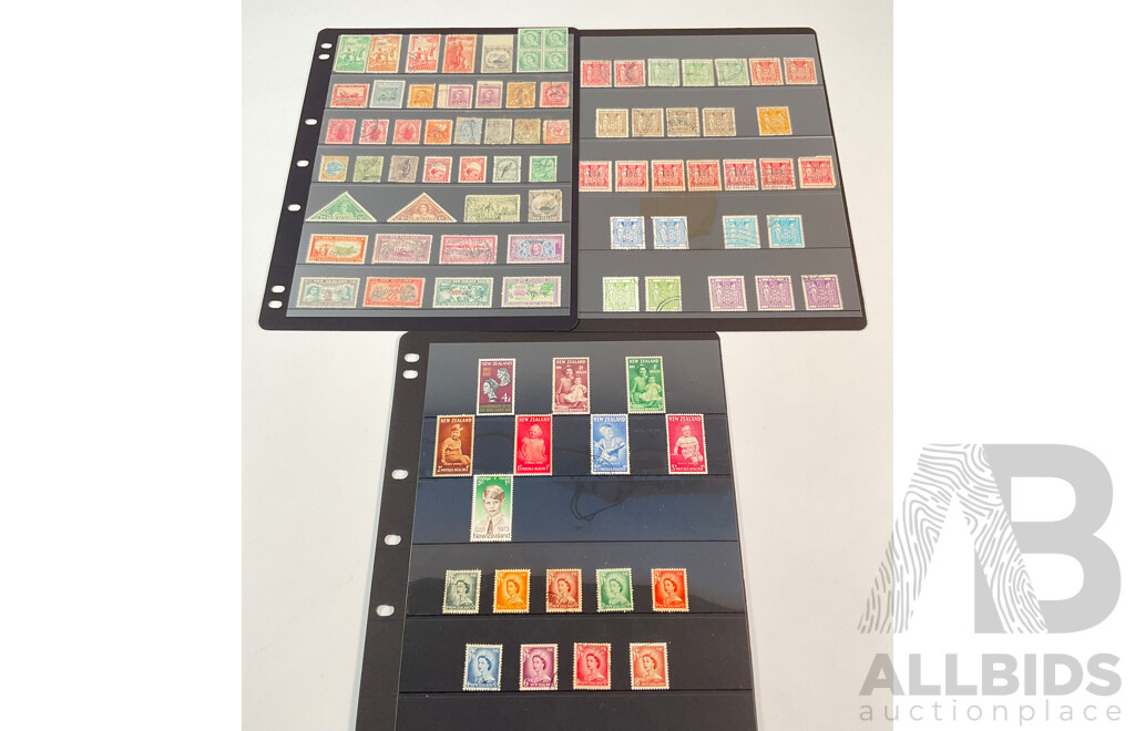 New Zealand Stamps, QV to QE2, Overprints, Mint Hinged